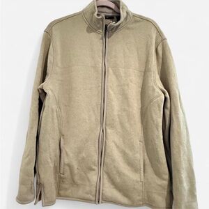 Club Room Men's Tan Zip-Up Sweater